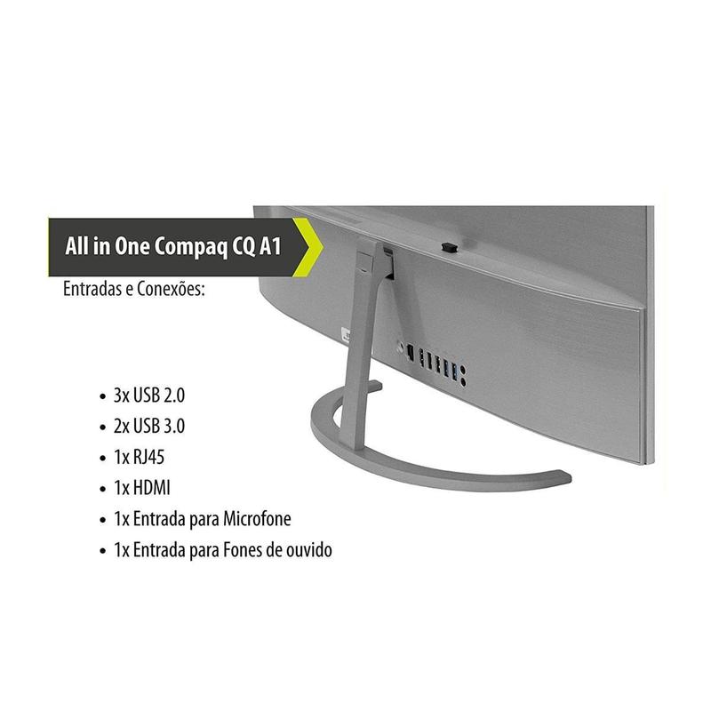 Computador All In One Compaq PC Ultra Fino intel Core I3 7100u 4gb
